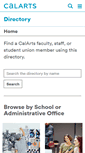 Mobile Screenshot of directory.calarts.edu