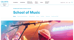 Desktop Screenshot of music.calarts.edu