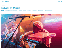 Tablet Screenshot of music.calarts.edu