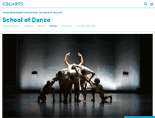 Tablet Screenshot of dance.calarts.edu