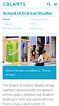 Mobile Screenshot of criticalstudies.calarts.edu