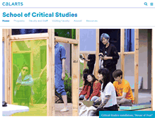 Tablet Screenshot of criticalstudies.calarts.edu