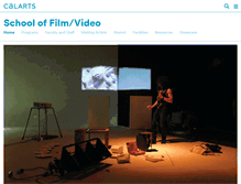 Tablet Screenshot of filmvideo.calarts.edu